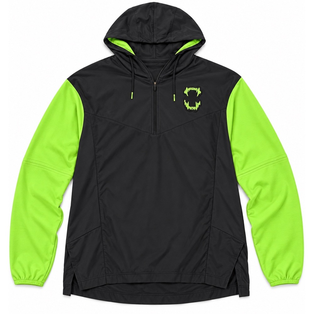 Nike NFL Seattle Seahawks Sideline 1/4 Zip Hooded Jacket Black Green DJ4923 L